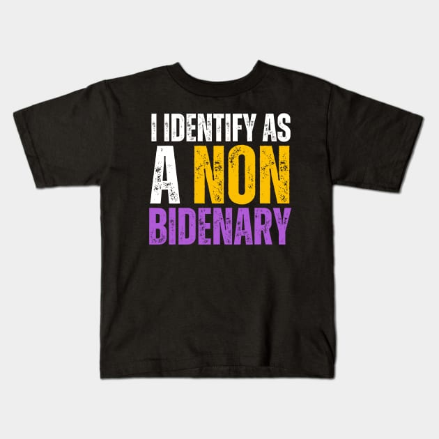 NON BIDENARY Kids T-Shirt by Lolane